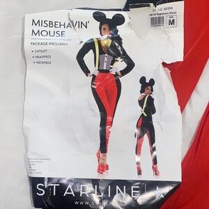 Starline Misbehavin' Mouse Jumpsuit - Red and Black